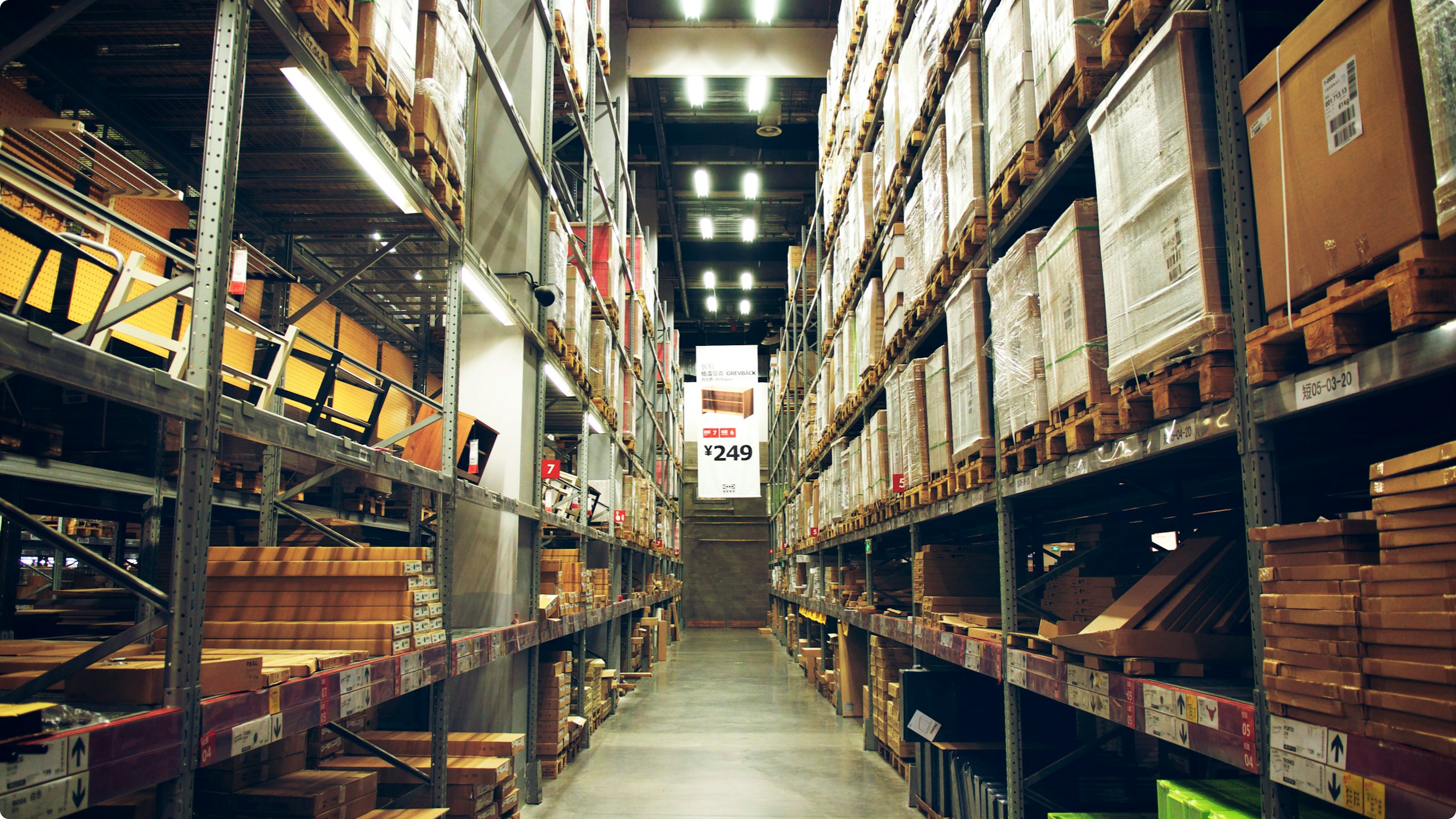 Image of a warehouse, where goods and items are kept before they are been sent out for delivery or whoever has purchased them.